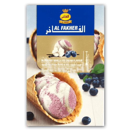 Табак для кальяна Al Fakher Blueberry Vanilla Ice Cream (Черника Ваниль Мороженое) - 50 грамм