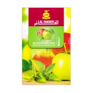 Табак Al Fakher Two Apples with Mint (Двойное Яблоко с Мятой) - 50 грамм