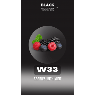 Табак Black & White W33 Berries With Mint (Ягоды Мята) - 40 грамм