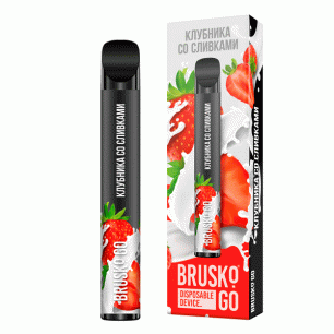 Одноразка Brusko Клубника Сливки - 800 тяг