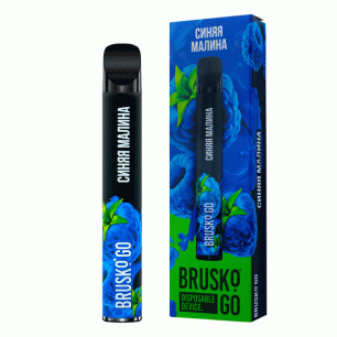 Одноразка Brusko Синяя Малина - 800 тяг