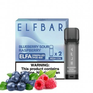 Картридж Elf Bar Elfa Blueberry Sour Raspberry (Черника Кислая Малина) 2мл - 1 шт 