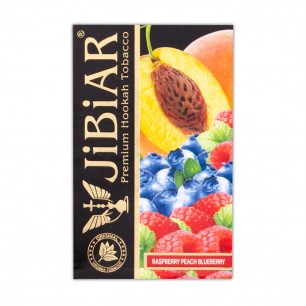Табак Jibiar Raspberry Peach Blueberry (Малина Персик Черника) - 50 грамм