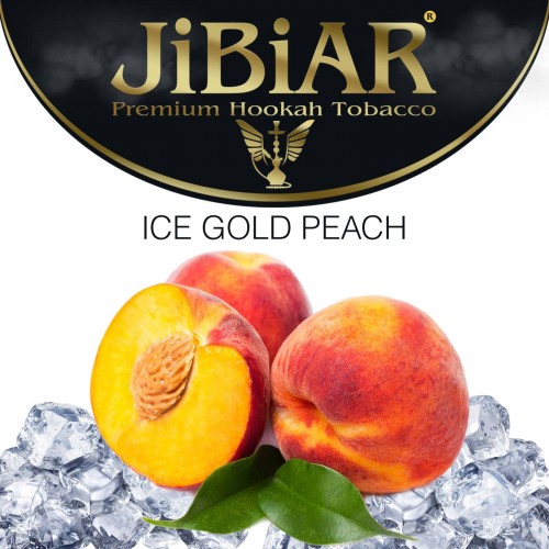 Табак Jibiar Ice Gold Peach (Лед Золотой Персик) - 100 грамм