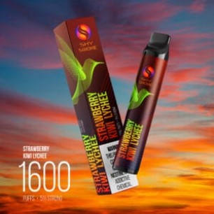 Одноразка Sky Smoke Клубника Киви Личи - 1600 тяг