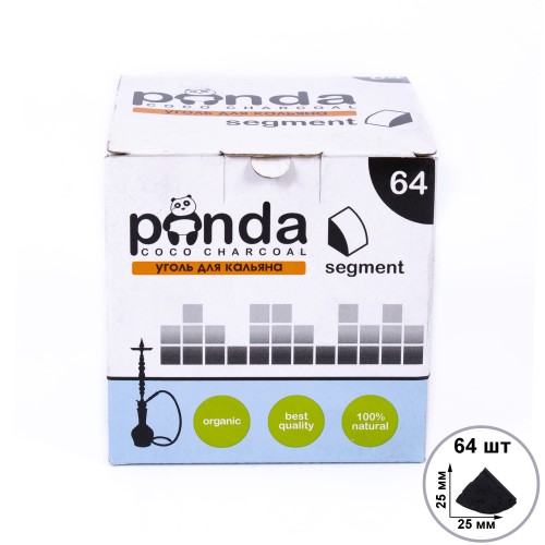 Уголь кокосовый Panda Segment (64 шт)