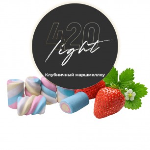 Табак 420 Light Клубничный Маршмеллоу - 100 грамм
