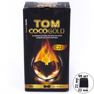 Уголь кокосовый Tom Cococha Gold C-22 1кг (96 шт)