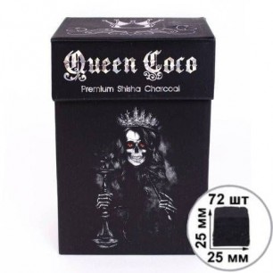 Уголь кокосовый Queen Coco 1кг (72 шт)