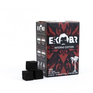Уголь кокосовый Escobar (Эскобар) 1кг (72 шт) в коробке