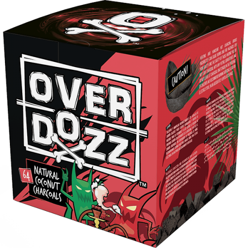 Уголь кокосовый OVERDOZZ 1кг (64шт)