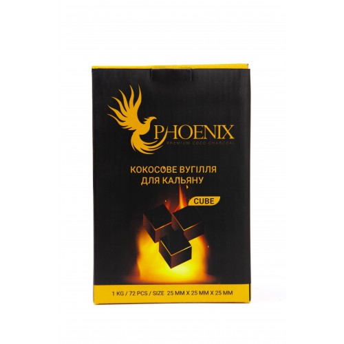 Уголь кокосовый Phoenix 1кг (72шт)